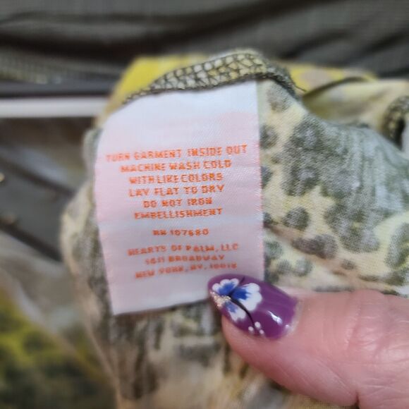 Hearts Of Palm Womens Blouse Multi-Color Size 2X Polyester Blend Stretch - Picture 8 of 12